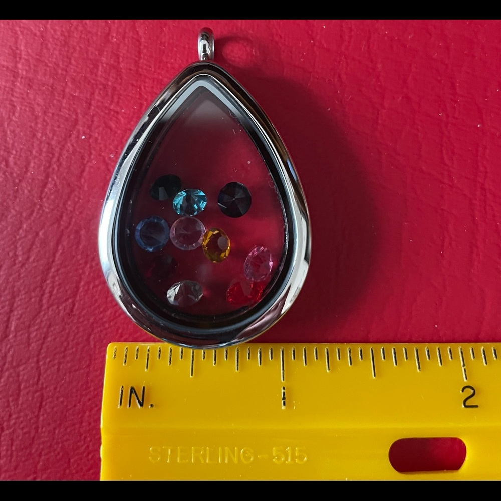 Teardrop Shape Floating Memory Locket With 10 Var… - image 7